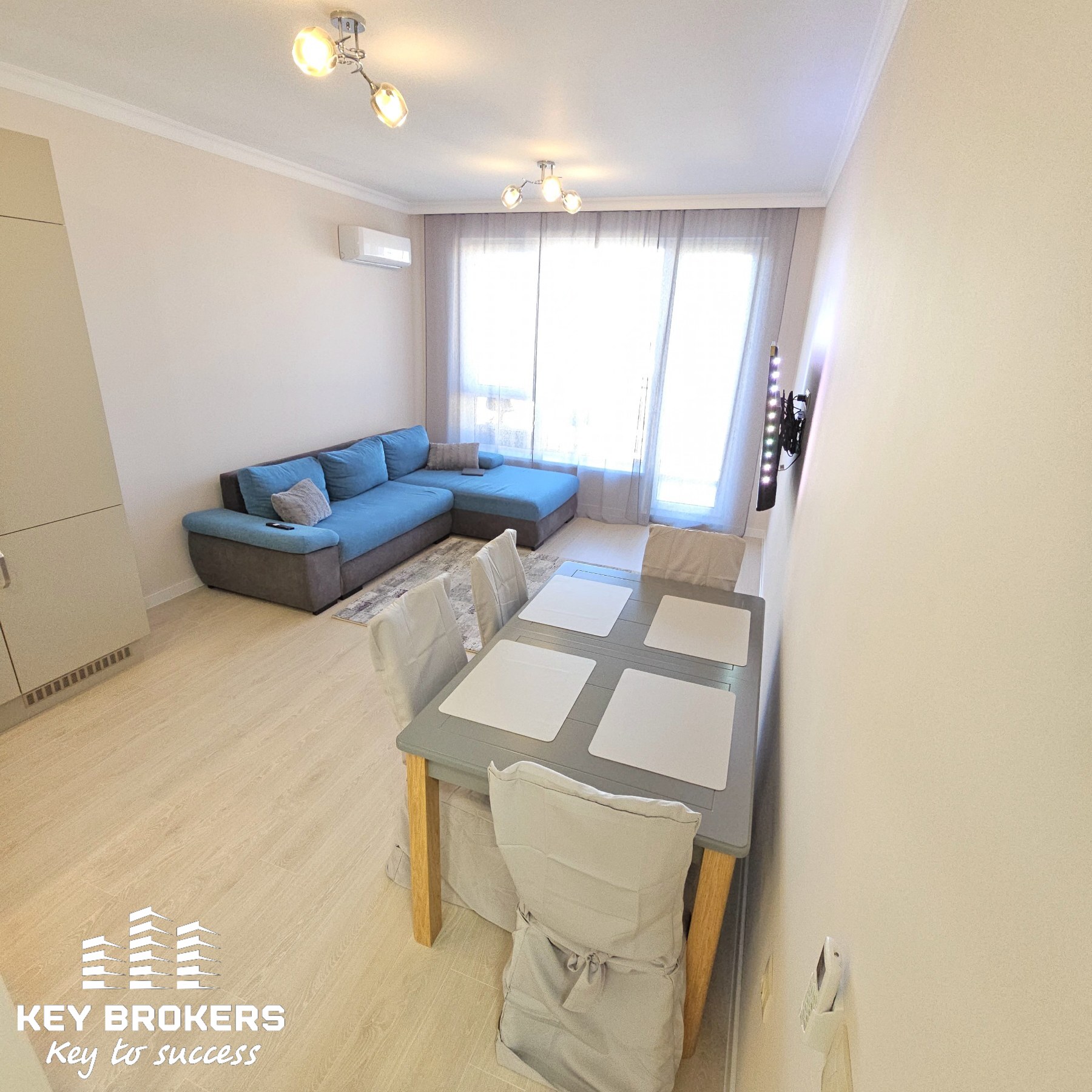 Обзаведен апартамент с една спалня, подово отопление. Панорама море! ж.к."Изгрев", гр.Бургас - Image 5