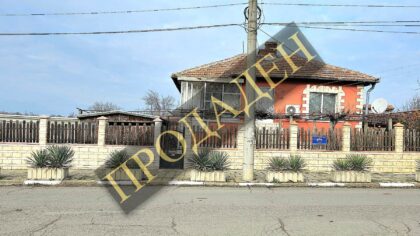 Едноетажна самостоятелна къща с двоен гараж, лятна кухня и двор 1550 кв.м., с. Ливада, обл. Бургас