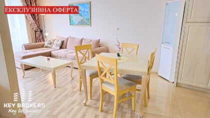 Първа линия море! Обзаведен апартамент, южно изложение, гр.Поморие